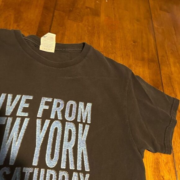 Vintage Saturday Night Live Graphic T Shirt Faded Black Y2K Promo T Shirt Mens S - Picture 4 of 9